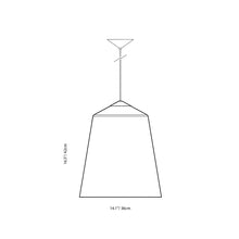 Load image into Gallery viewer, The Medium Circus Pendant Light Line Drawing - Black - The Circus CollectionThe Medium Circus Pendant Light - Black/Gold © Original Design by Corinna Warm

